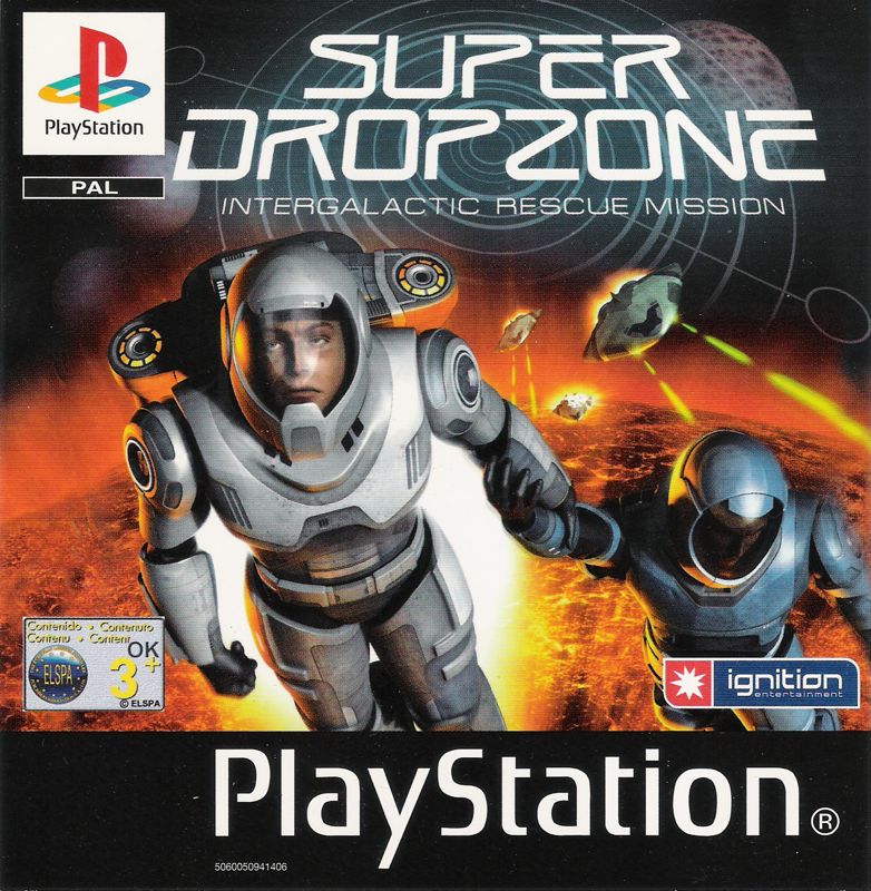 Super Dropzone box art for Super Nintendo